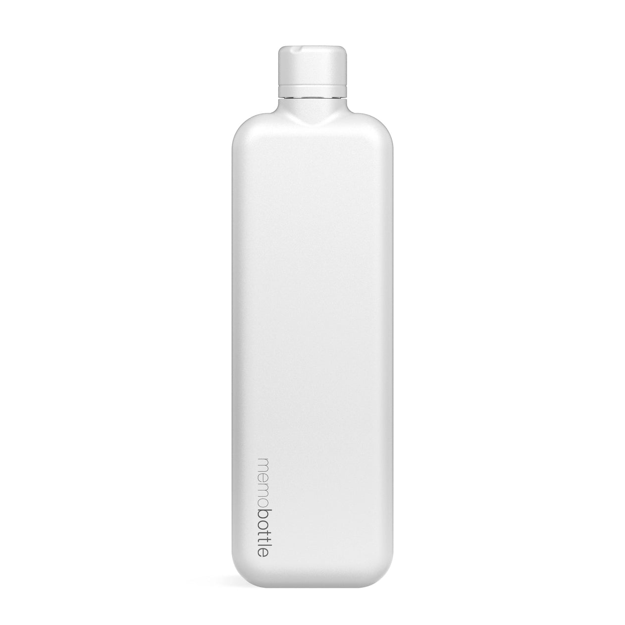 Memobottle Slim - Rozsdamentes Acél Vizespalack - 600ml - fehér