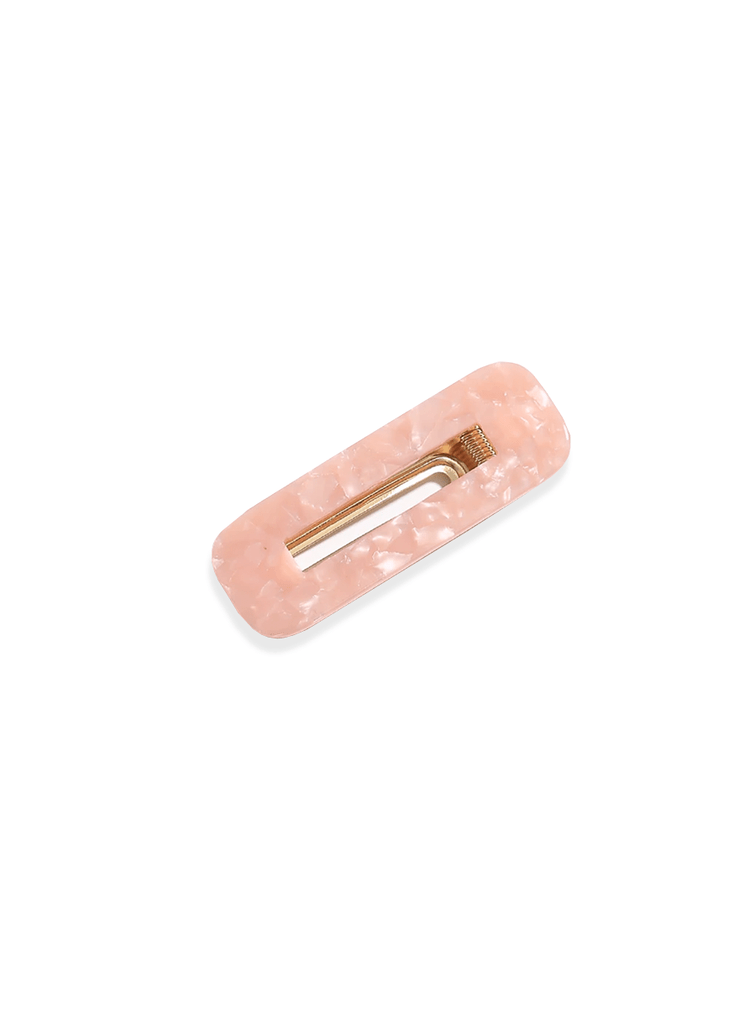 Pink márvány csat  - retro hajcsat