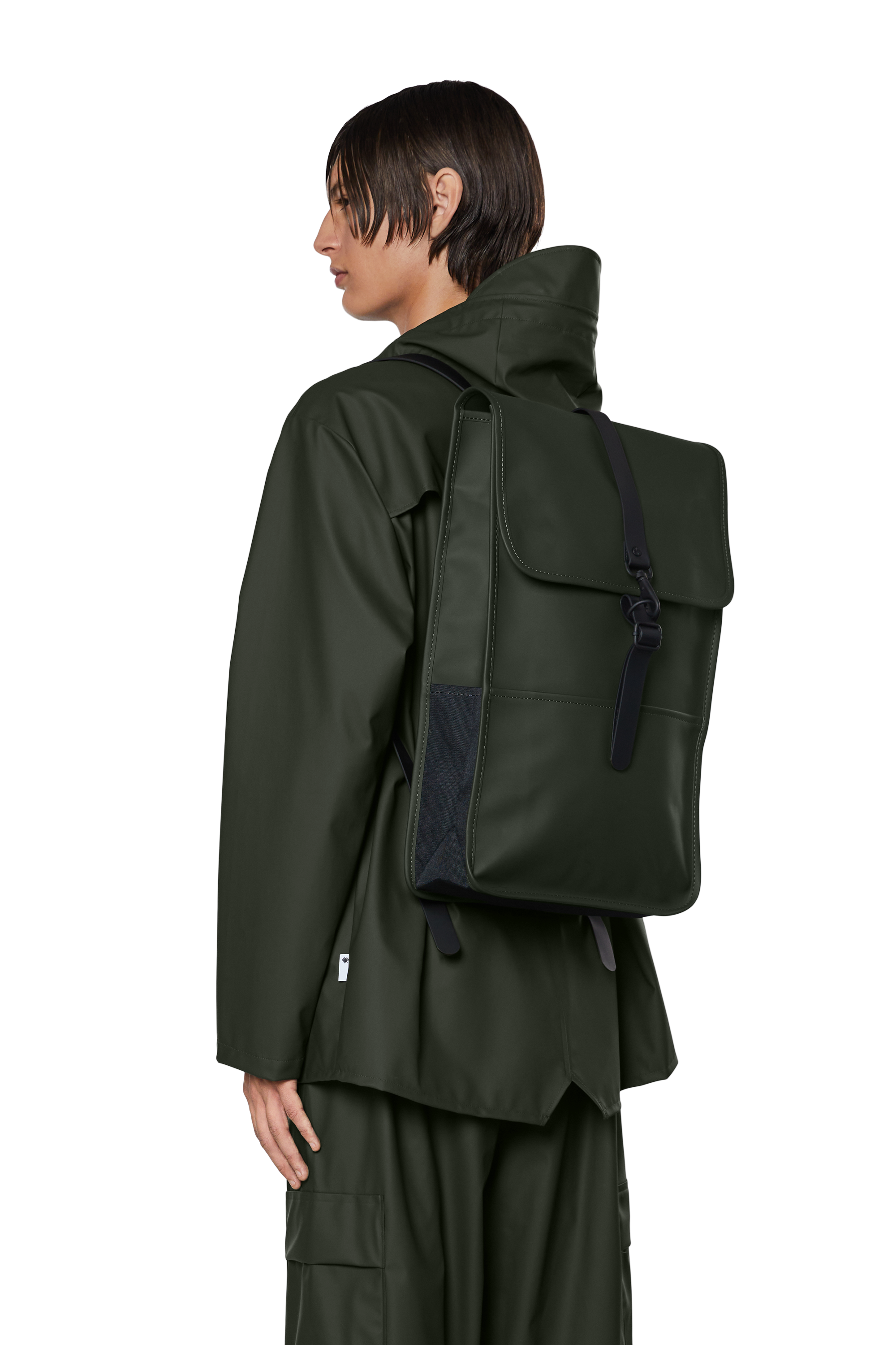 Rains Backpack - Sötétzöld Vízálló hátizsák